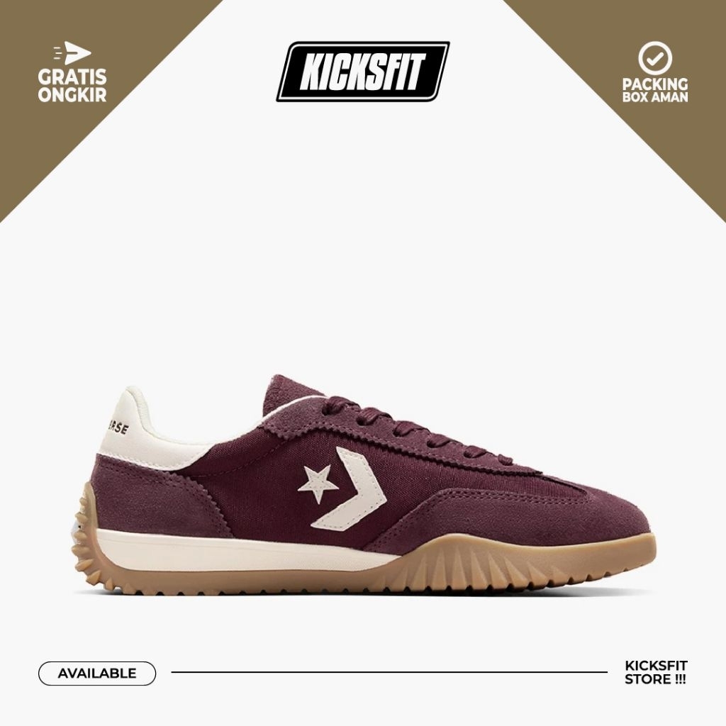 Sepatu Converse Run Star Trainer Maroon Original Global