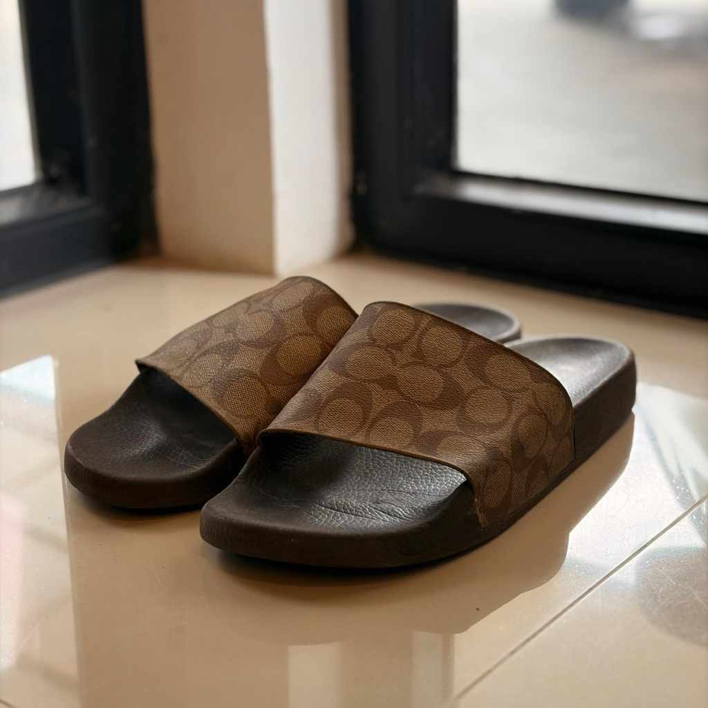 Sandal Coach Slides Outlet Pria Original (SECOND)