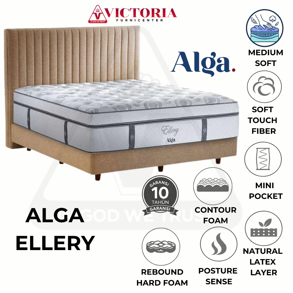 Alga Ellery 200 x 200 200x200 Kasur Saja Mattres Only