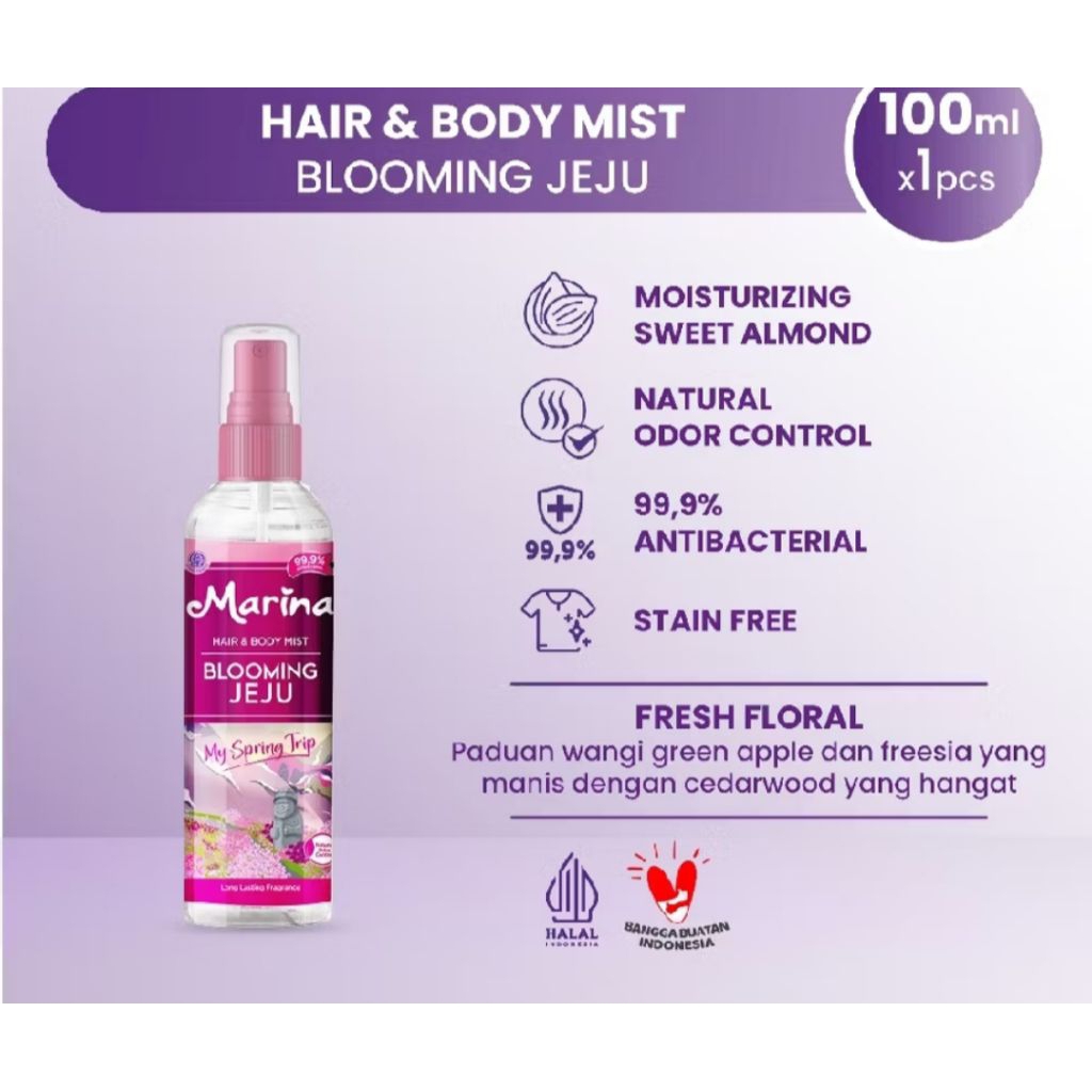 Marina hair & body mist 100ml parfum Marina 100ml