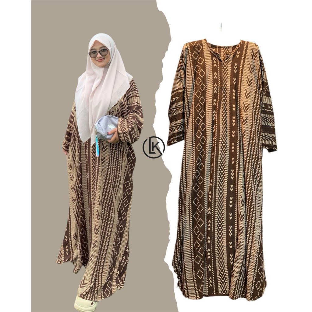 Gamis Kaftan Rayon Premium Rayon Motif Namira Salur Jumbo Busui Dayli Kaftan Arab Bahan Rayon Adem N