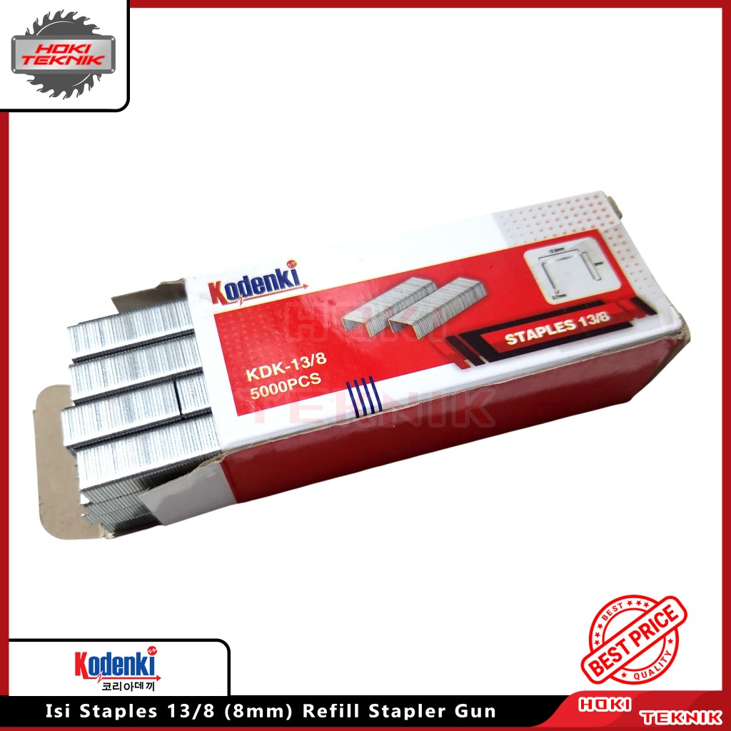 Isi Staples 13/8 (8mm) Refill Stapler Gun