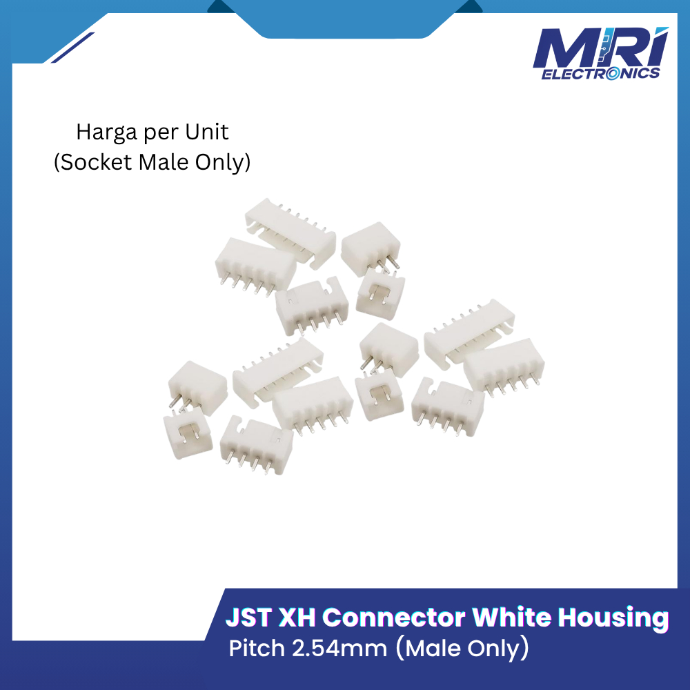 JST XH Connector 2.54 White Housing Male 2,3,4,5,7,8,9,10,11,12,13,14,15 PIN