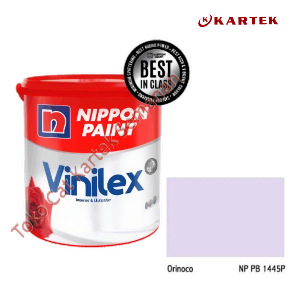 Nippon Paint Vinilex ORINOCO NP PB 1445P Cat Tembok Interior Eksterior Soft Lilac (Ungu Pastel) 1kg 