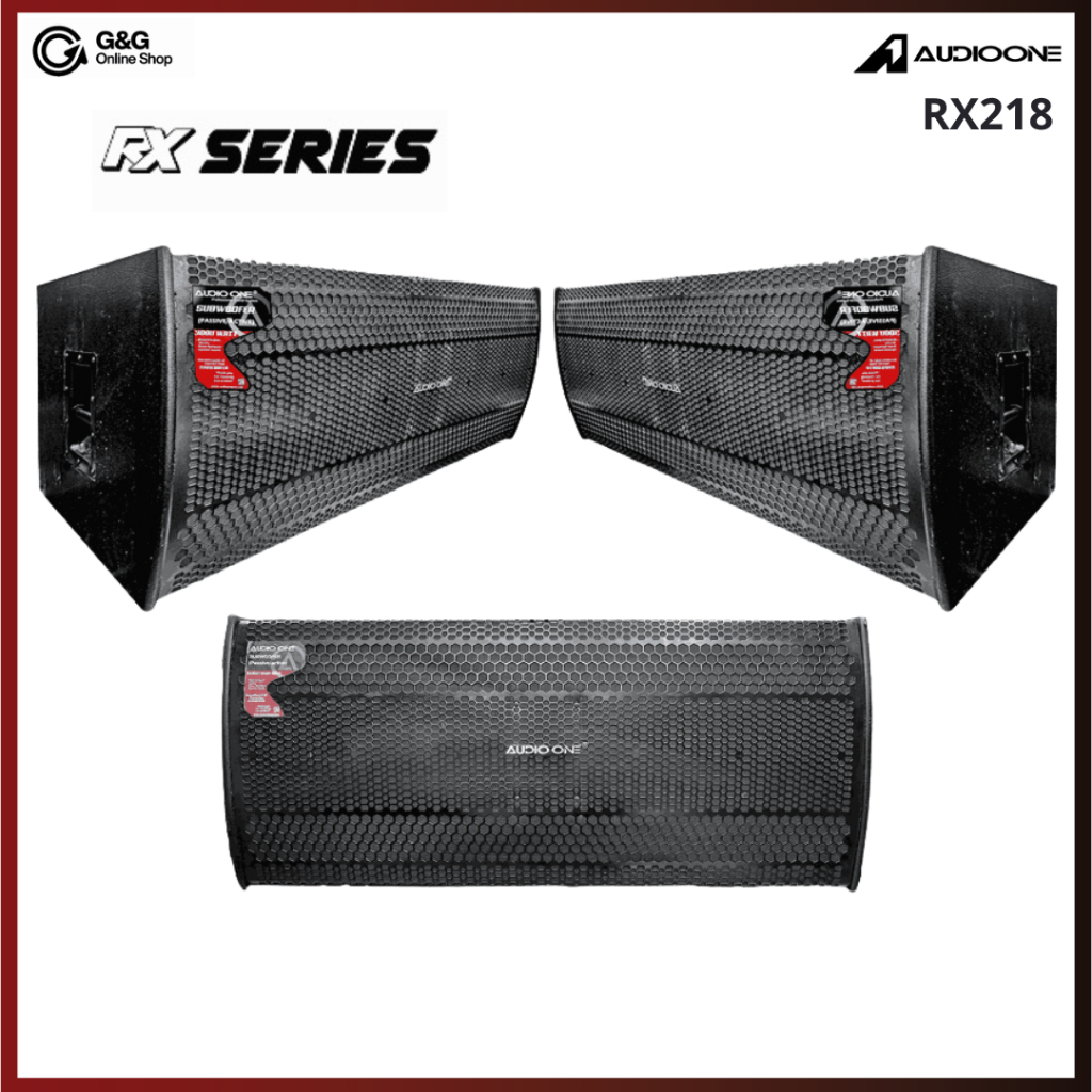 AUDIO ONE Subwoofer Pasif 18 Inch Double Speaker RX218 Super Bass Sound System Lapangan I GNG AUDIO