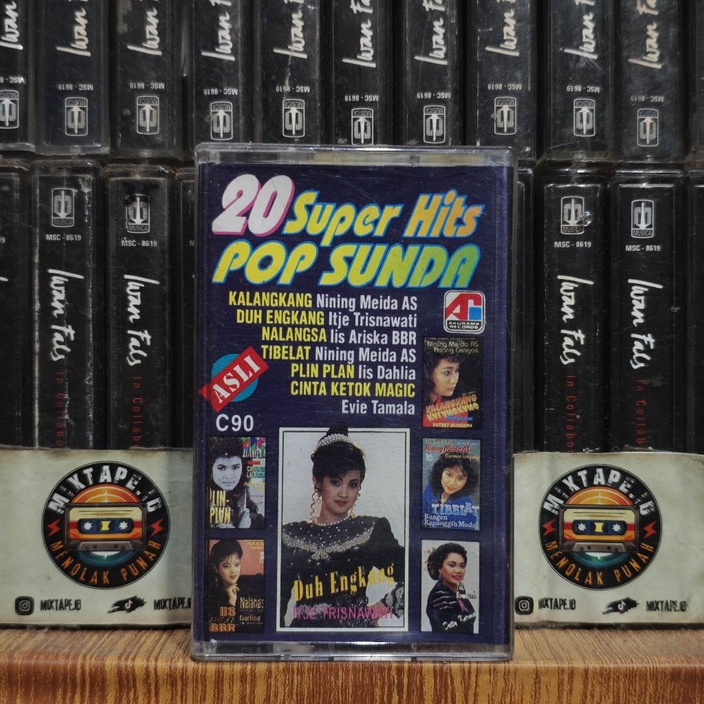 Kaset - 20 Super Hits Pop Sunda - Kompilasi Indonesia - Radio Tape - Kaset Pita - Radio - Pemutar Ka