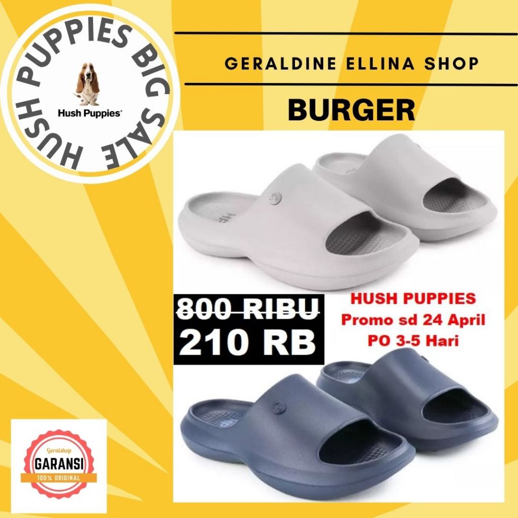 Sandal Hush Puppies pria original sale seri BURGER