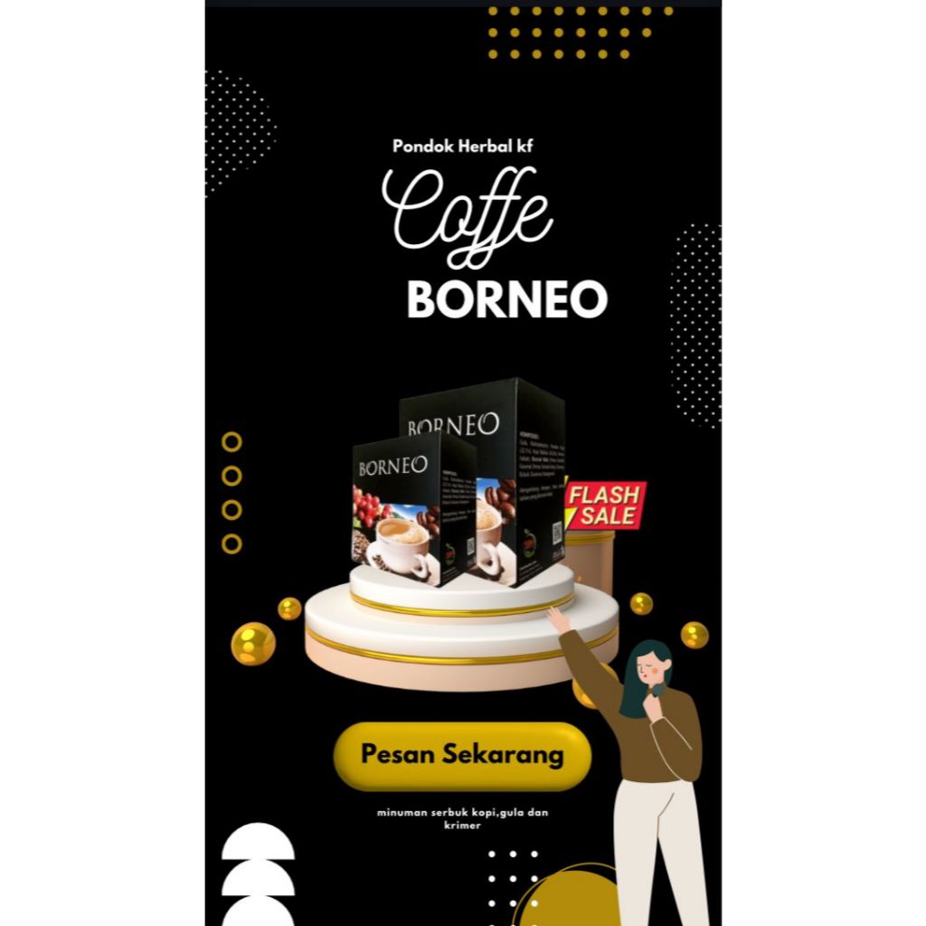 Kopi Borneo Premium Original - Minuman Serbuk Stamina Pria