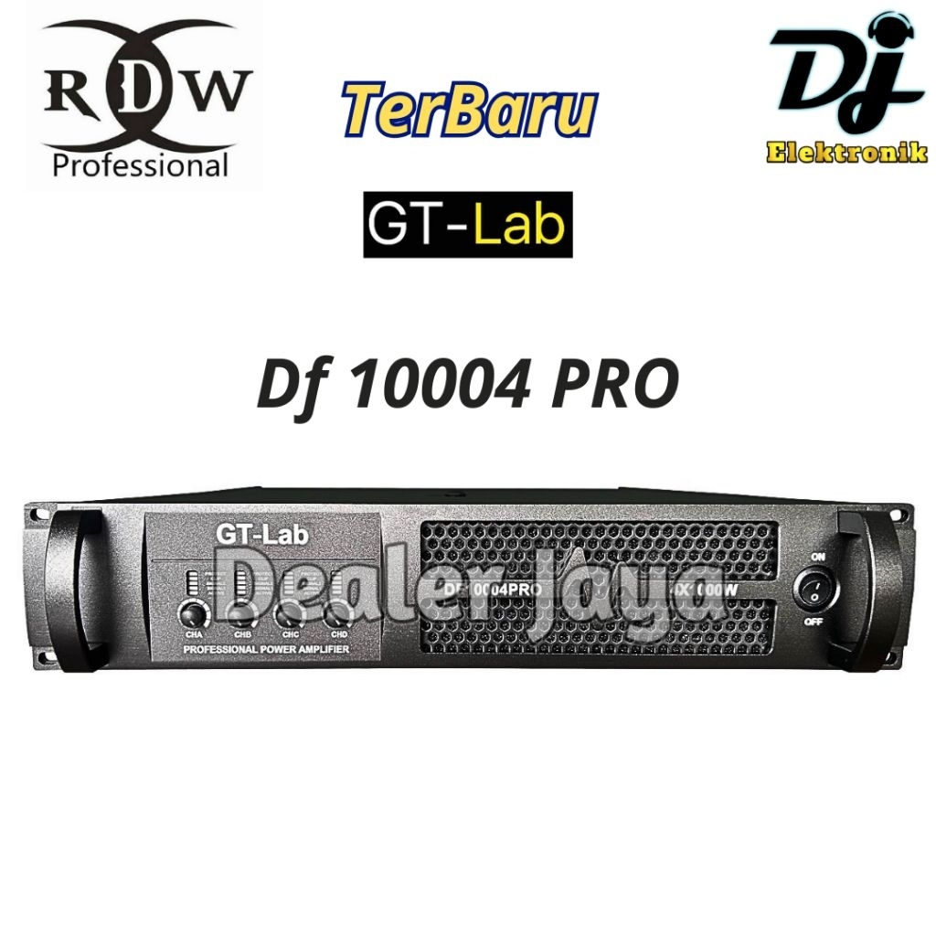 Power Amplifier GT Lab DF 10004 PRO / DF10004 PRO - 4 channel (RDW)