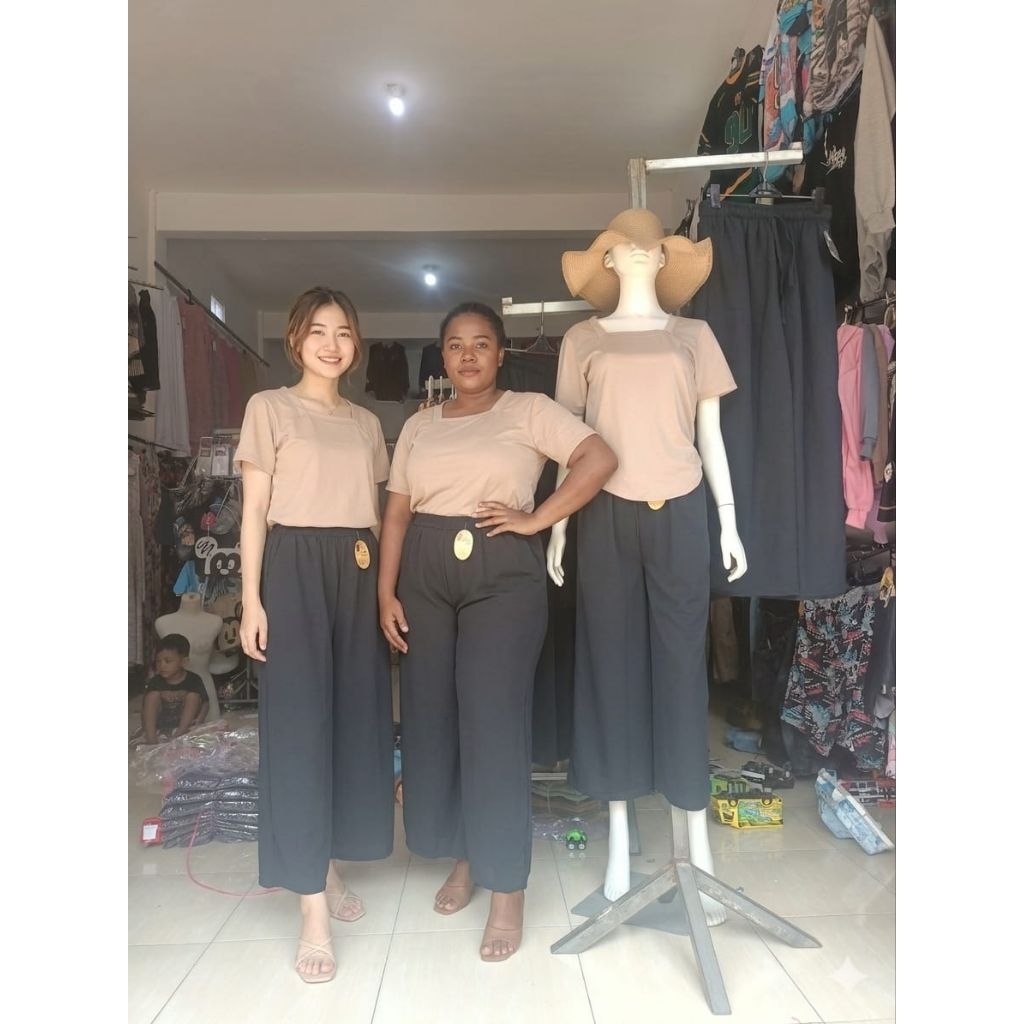 kulot knit jumbo khusus hitam