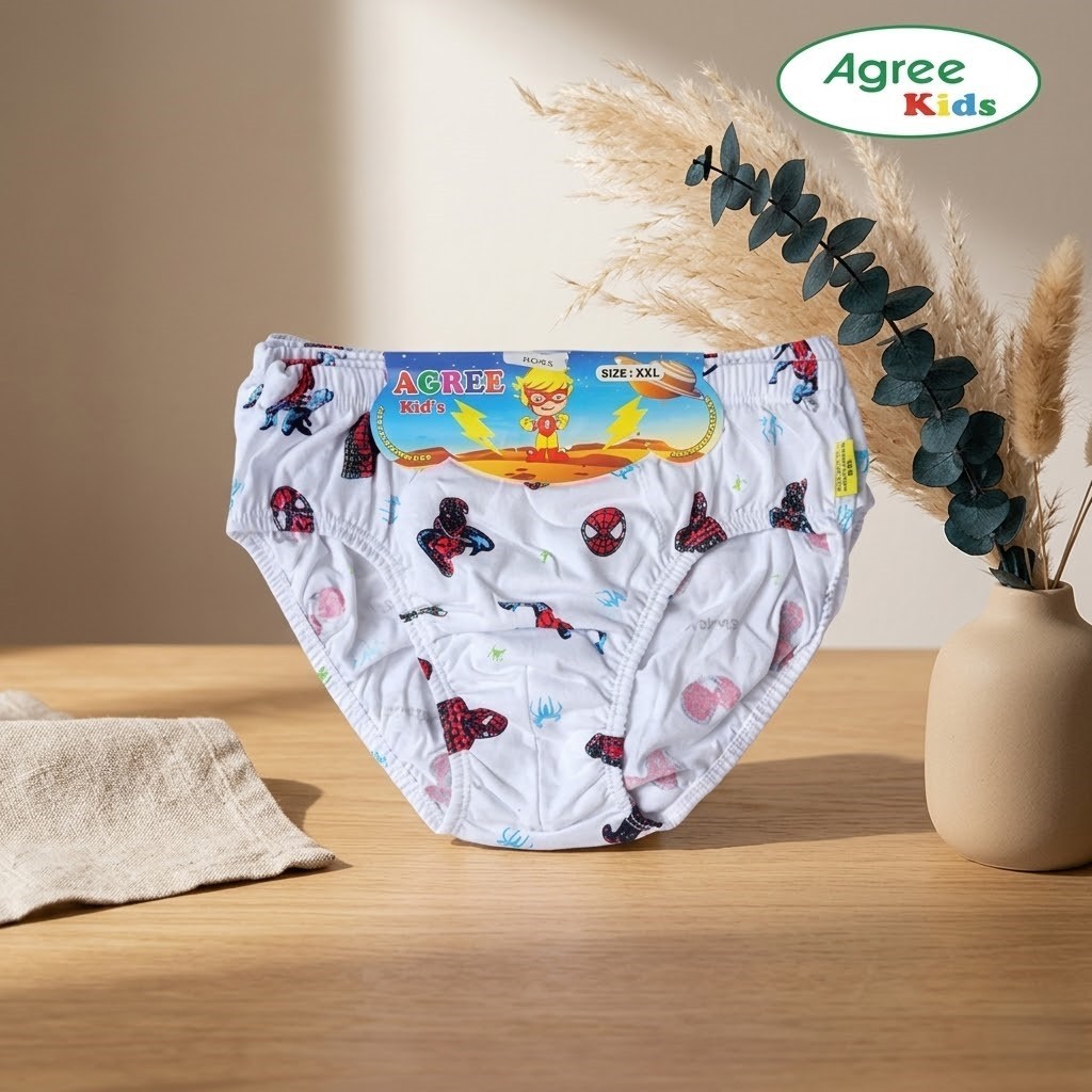Celana Dalam Anak Laki-Laki Agree Kids CA 18 Isi 3 Pcs Katun Lembut Original - CD Anak Cowok - Celan