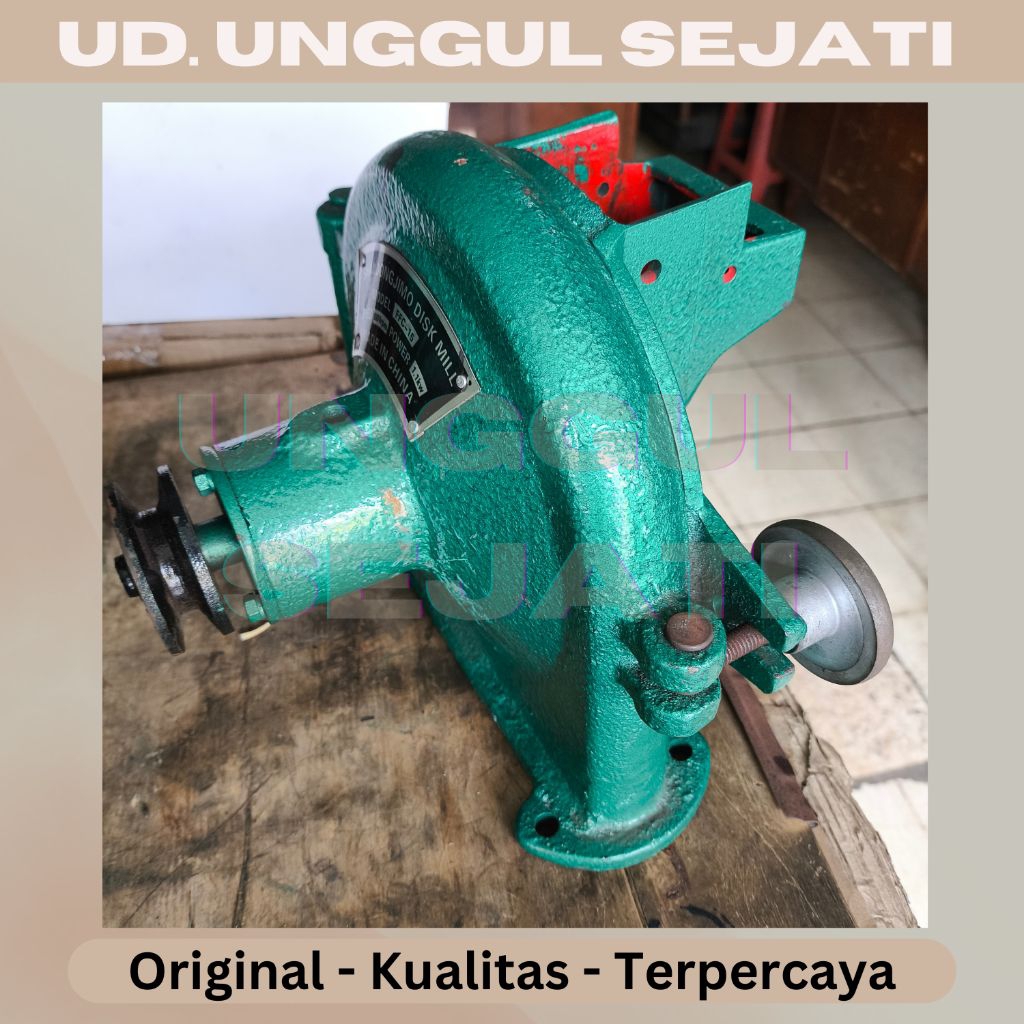 FFC15. Disk mill. Mesin giling tepung, kopi, jagung, beras. Shandong jimo asli. Kepala saja komplit 