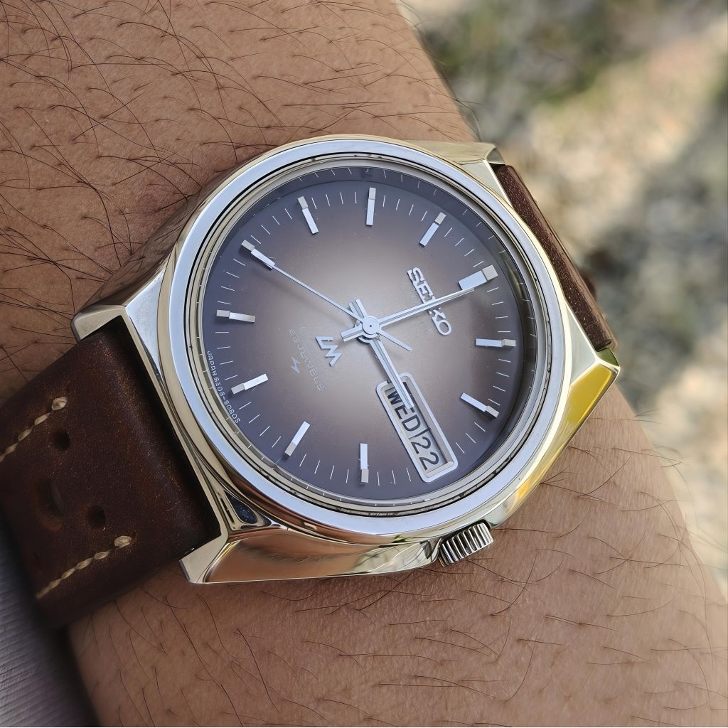 Vintage Seiko LM Lord Matic Special Brown Dial Ref. 5206-6081 Serial No. 282211 (circa 1972) Automat
