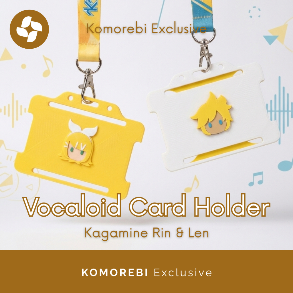 CardHolder Vocaloid 3D Print Kagamine Rin Len Figure Anime Tempat Kartu#KO515
