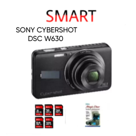 Sony Kamera Digital Cybershot DSC-W630 16.1MP Super HAD CCD Optical Zoom 5x Garansi Distributor