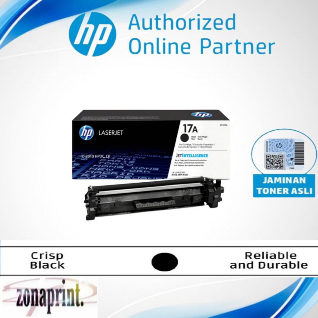 Toner hp laserjet 17A BlacK Cartridge (Cf217A) toner hp 17a