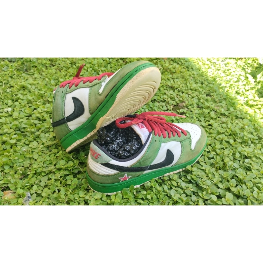 NIKE SB DUNK PRO HEINEKEN VINTAGE RARE 2003 SIZE 39 INSOL 25CM