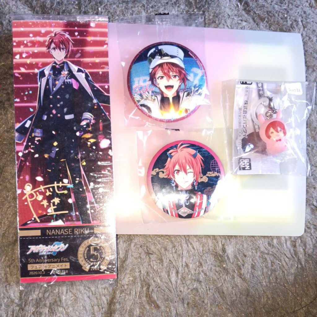 [OFFICIAL] Merch IDOLISH7 RIKU TIKET/BADGE/Mejirushi