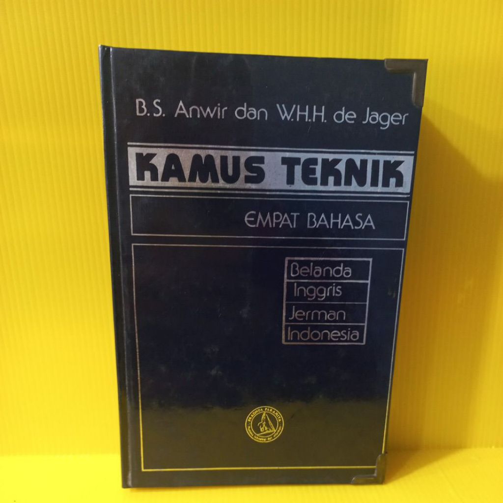 buku kamus teknik 4 bahasa Belanda Inggris Jerman Indonesia second