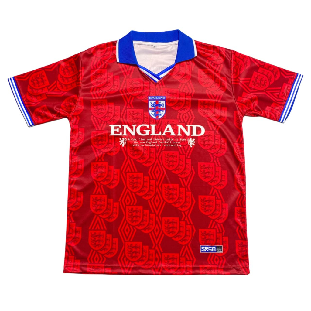 Jersey England Vintage World Cup Series Jersey Bola Fantasy Retro Jersey Piala Dunia 2026/2027 Full 