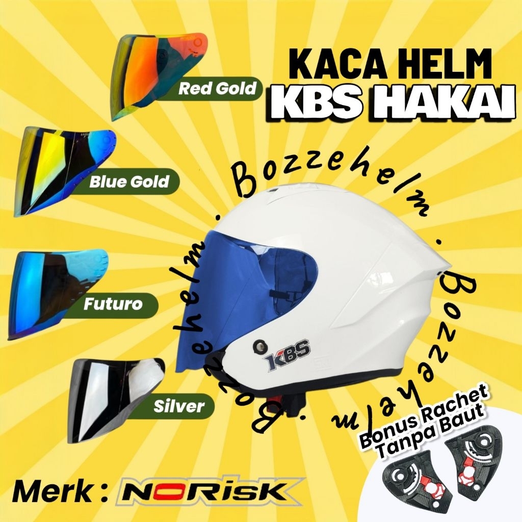 BOZZEHELM Kaca Helm KBS HAKAI Visor Flat KBS Hakai