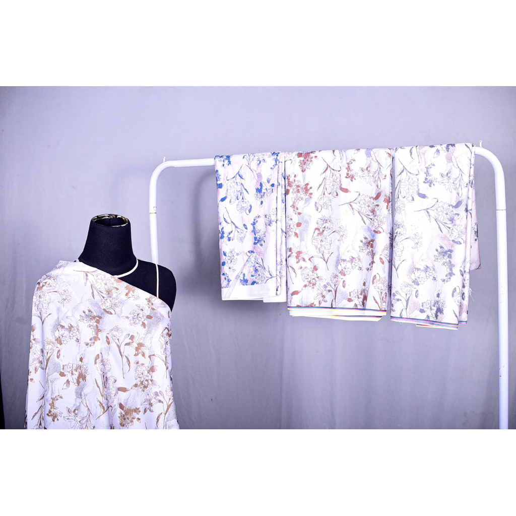 Kain Katun Toyobo motif halus harga per 0.5 meter