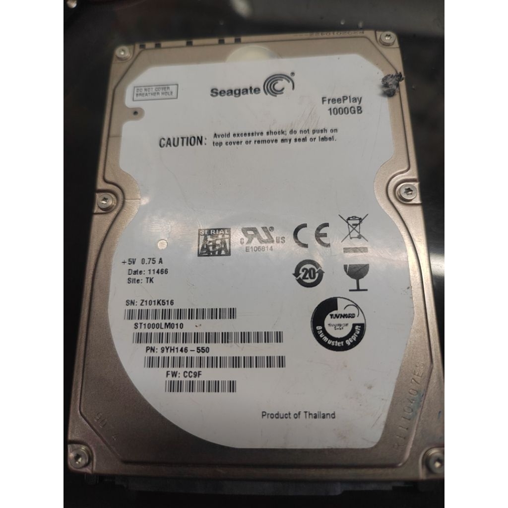 HDD Hardisk 1 Tera 2.5 Tebal Bekas Server