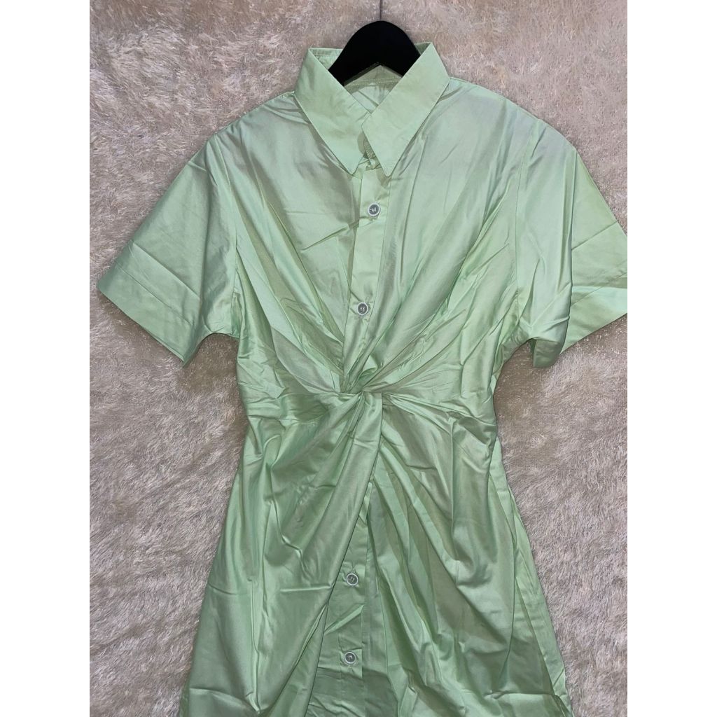Kimono Atasan Dress Wanita V Neck Serut Tengah Spandek Rayonn