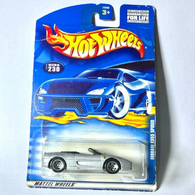 Hot Wheels Ferrari F355 Spider Mainline Metalflake Grey Blister