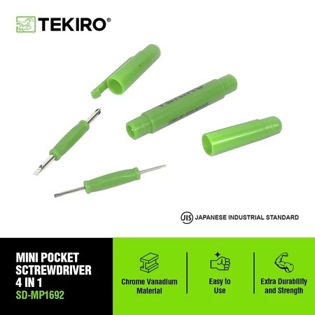 Tekiro Obeng Set Model Bolpen Tipe Pen / Obeng Bolpen / 4 In 1 Mini Pocket Screwdriver Obeng Kacamat