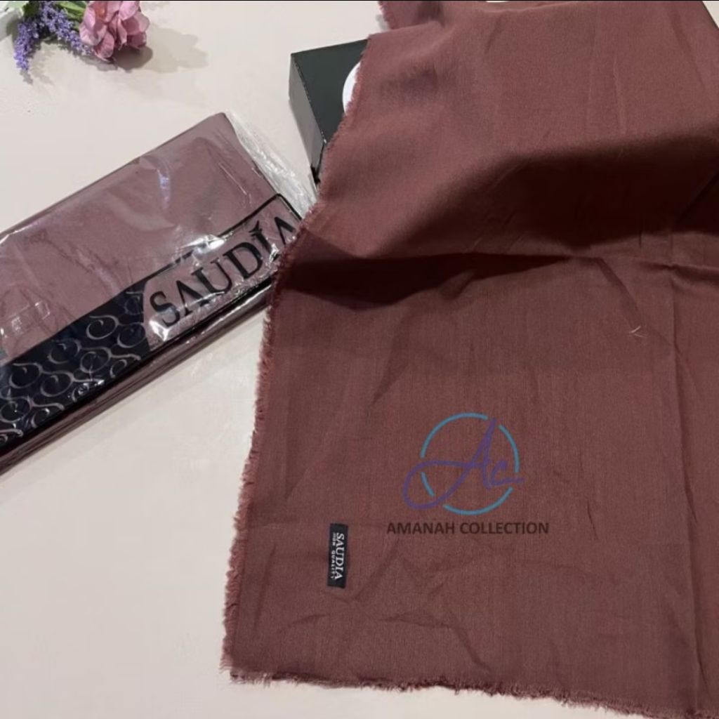 PRELOVED hijab saudia coklat pramuka // jilbab segiempat // jilbab saudia