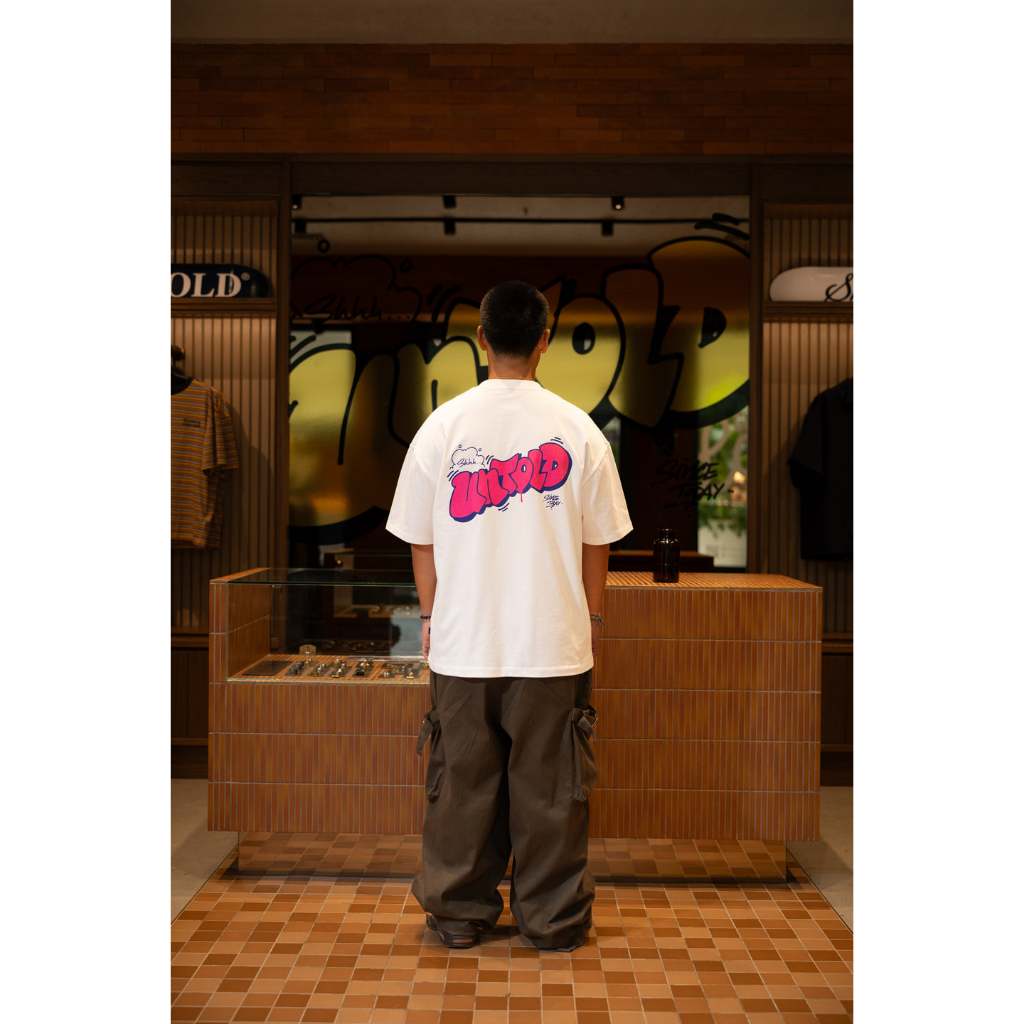 THROWIE REGULAR TEE - BROKEN WHITE