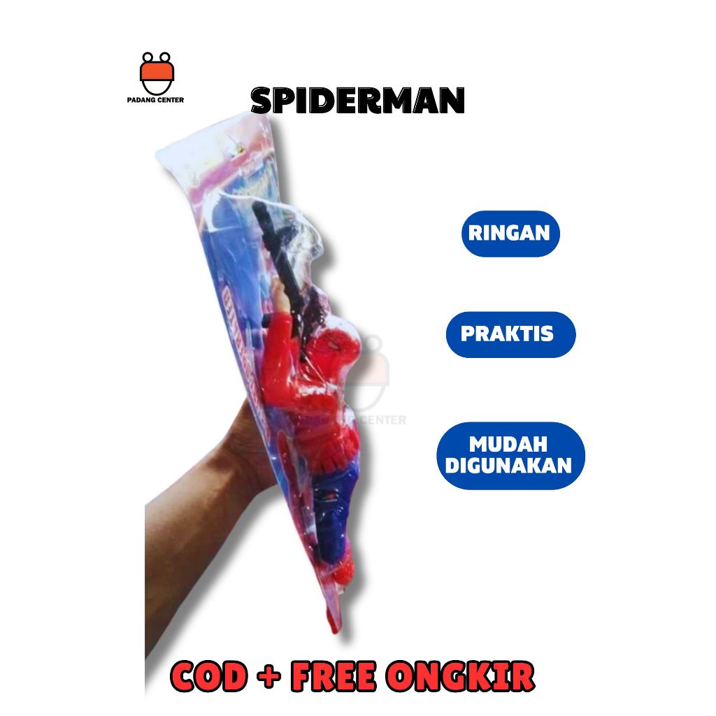 MAINAN SPIDERMAN MERAYAP DAN MERANGKAK BISA JALAN MAINAN ANAK SUPERHERO UNIK
