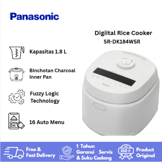 Panasonic Sr-Dk184Wsr Multifunctional Digital Rice Cooker [1.8L]