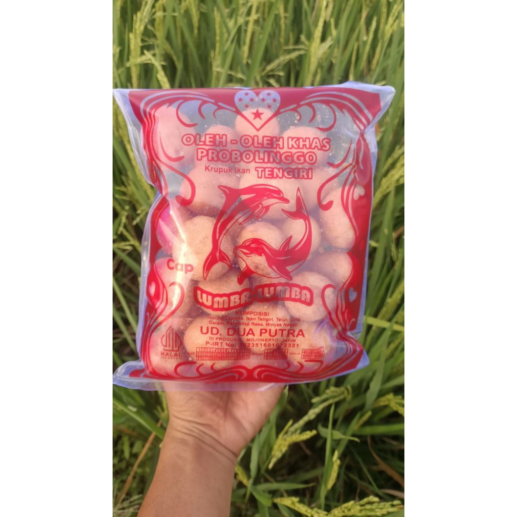 PROMO  KRUPUK IKAN TENGIRI Oleh Oleh Khas Probolinggo Krupuk Ikan Gurih Renyah Nikmat 70g/Pack