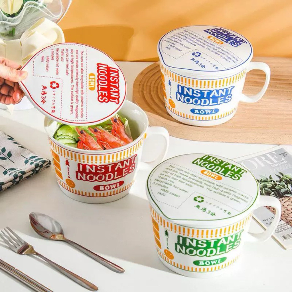 Mug Keramik Cup Noodle / Gelas Mie Instant unik