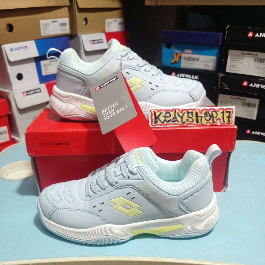 Sepatu Tenis Anak Lotto Fluer Jr Blue Original Resmi sport station.