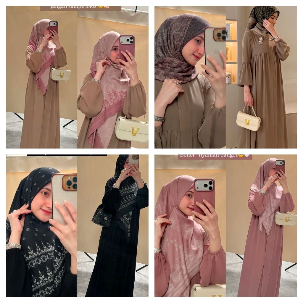 FITRIAA DRESS FITRIA BASIC DRESS BY KALEELA KALEELA ID