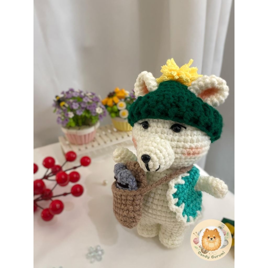 Boneka Rajut Amigurumi Wolf