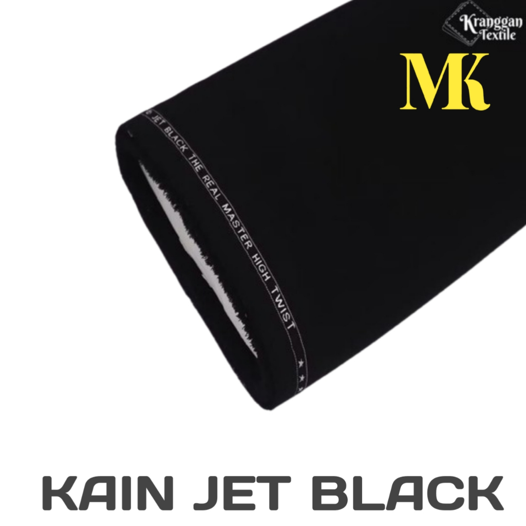KAIN JET BLACK KAIN BAHAN JET BLACK SUPER