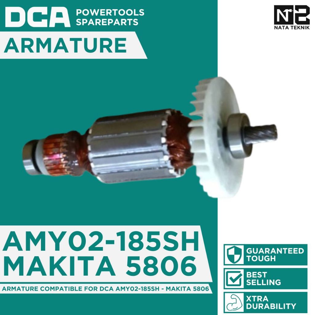 DCA ARMATURE For Circular Saw 7" DCA AMY02-185 / AMY02-185SH / AMY185 / AMY03-185 - Armature / Angke