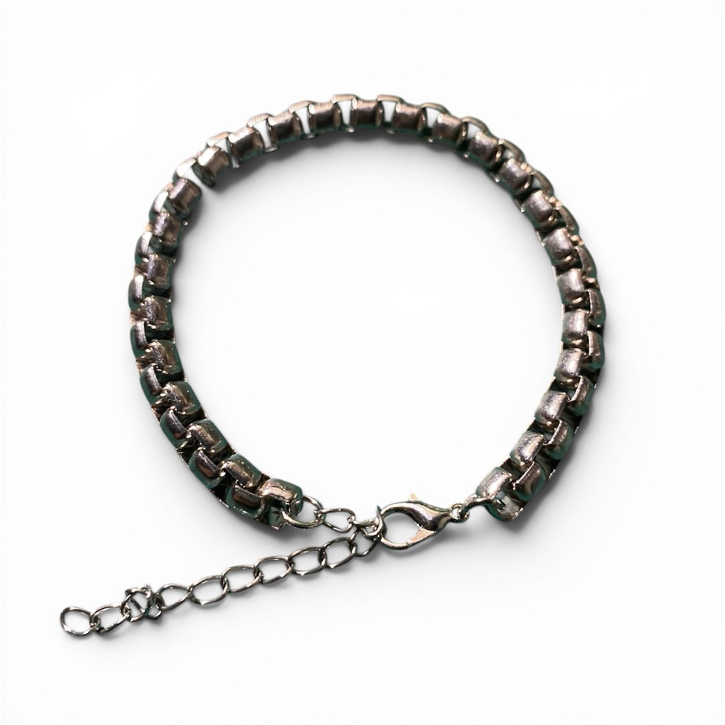Gelang Rolo Besar 6mm Rantai Pria Stainless Steel  Adjustable | Gelang Rantai Skena Kalcer | Lumaku