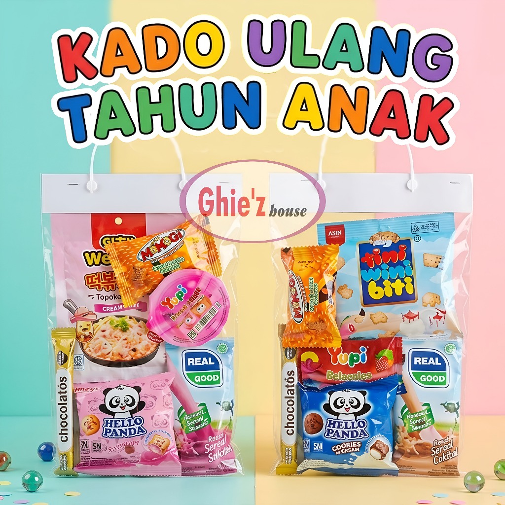 BINGKISAN SNACK ULANG TAHUN ANAK MURAH / BINGKISAN TASYAKURAN / TEDAK SITEN