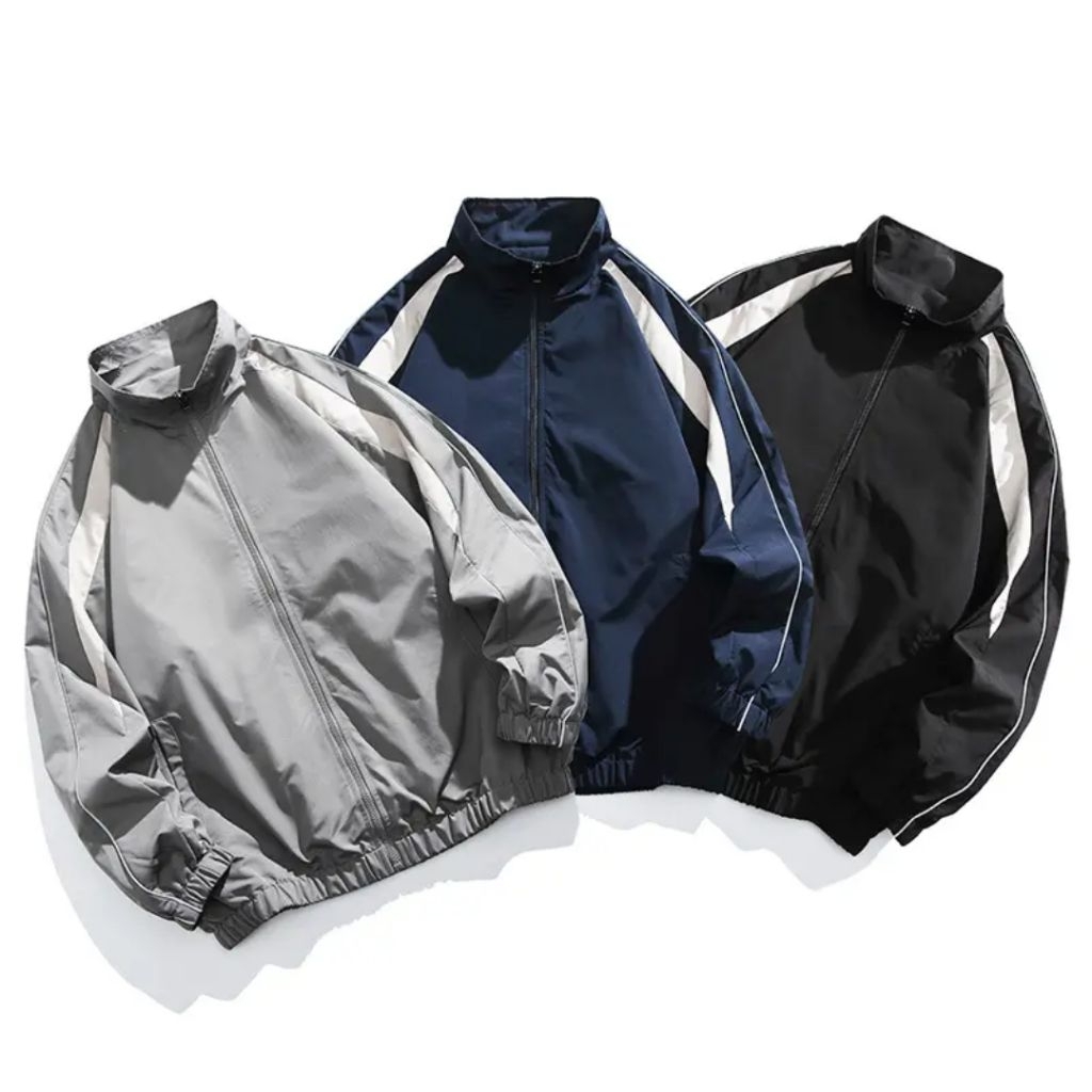 BAGAYA JAKET PARASIT PRIA, JAKET TRACK SUIT PRIA, JAKET TERMURAH PRIA