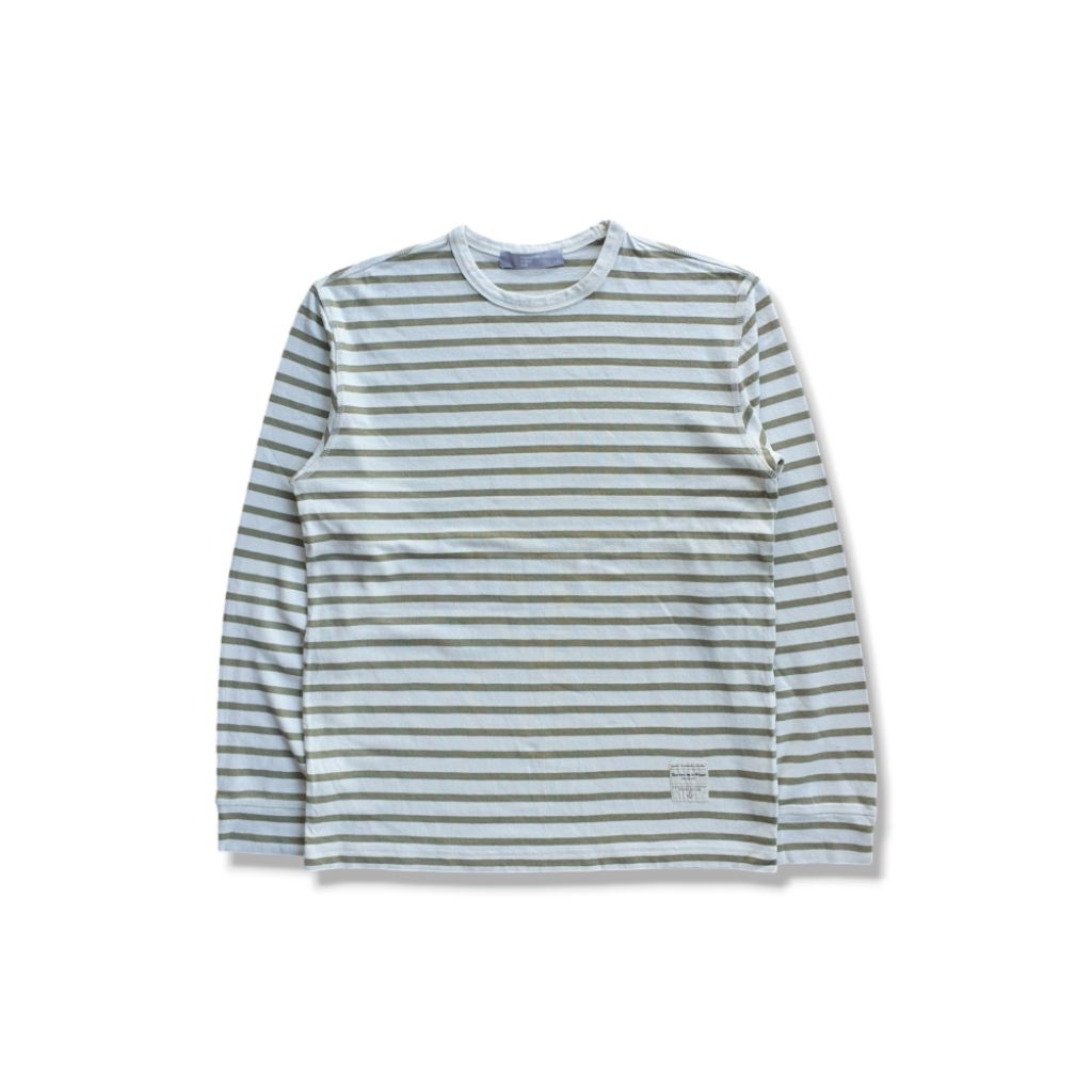 [Size L] Kaos Panjang Stripe 8SECOND - Original
