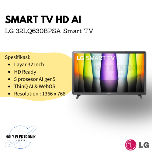 LG 32LQ63 32" Smart LED TV - HD