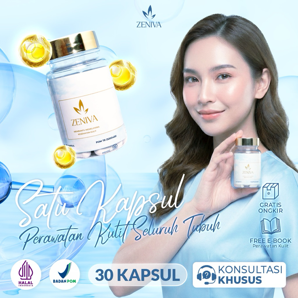 Zeniva Whitening Booster Suplement kapsul memcerakan kulit - Zeniva Product Official