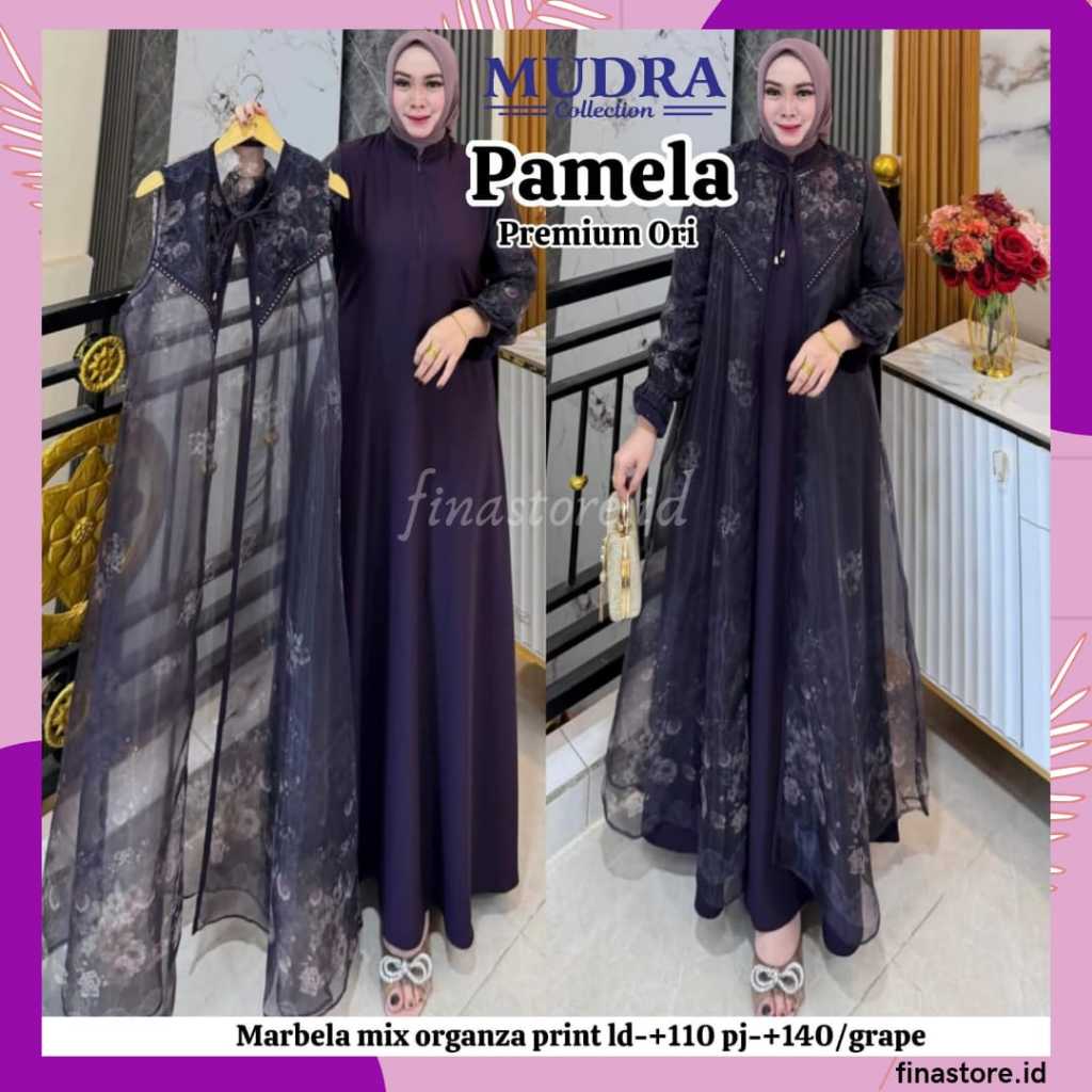 Gamis Mudra Collection / Gamis Terbaru / Gamis Wanita / Gamis Premium / Gamis Pesta / One Set / Sete