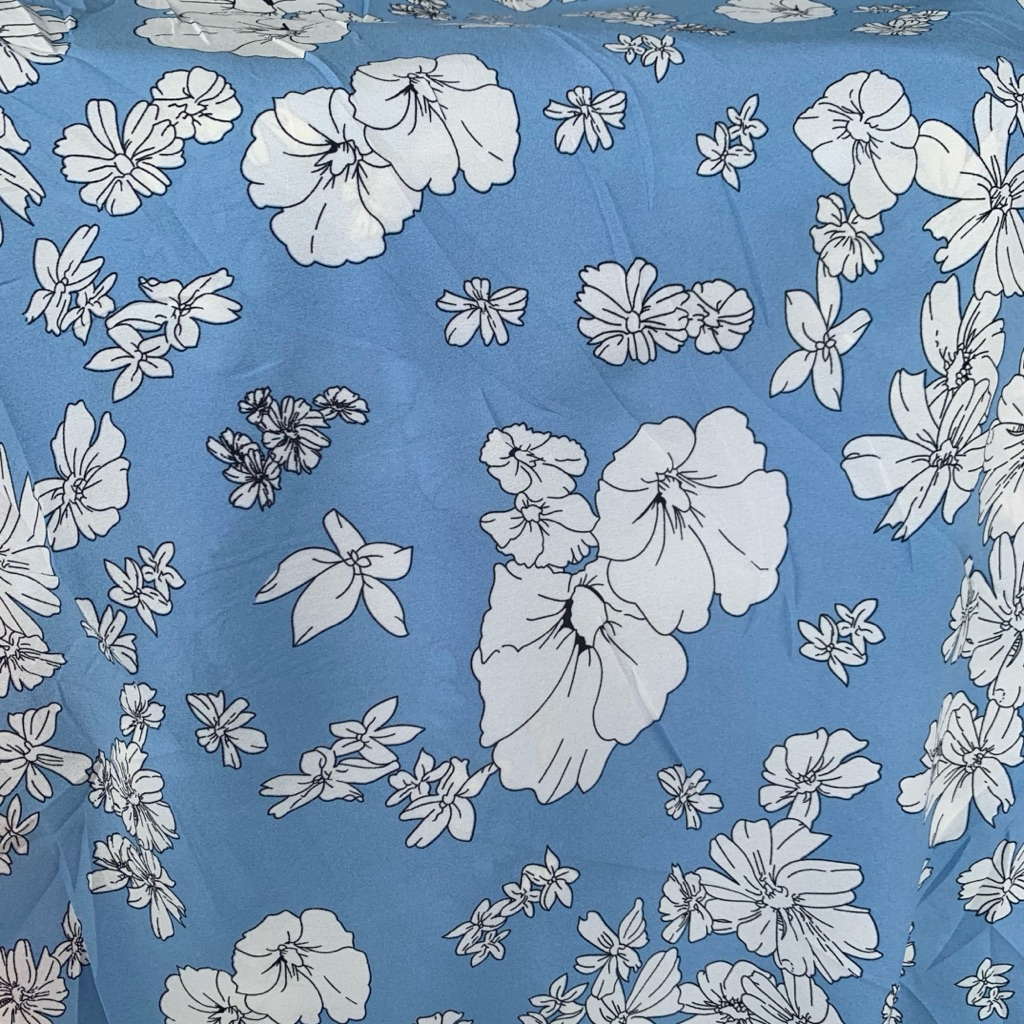 kain diamond crepe motif - kain crepe diamond - kain crepe motif bunga