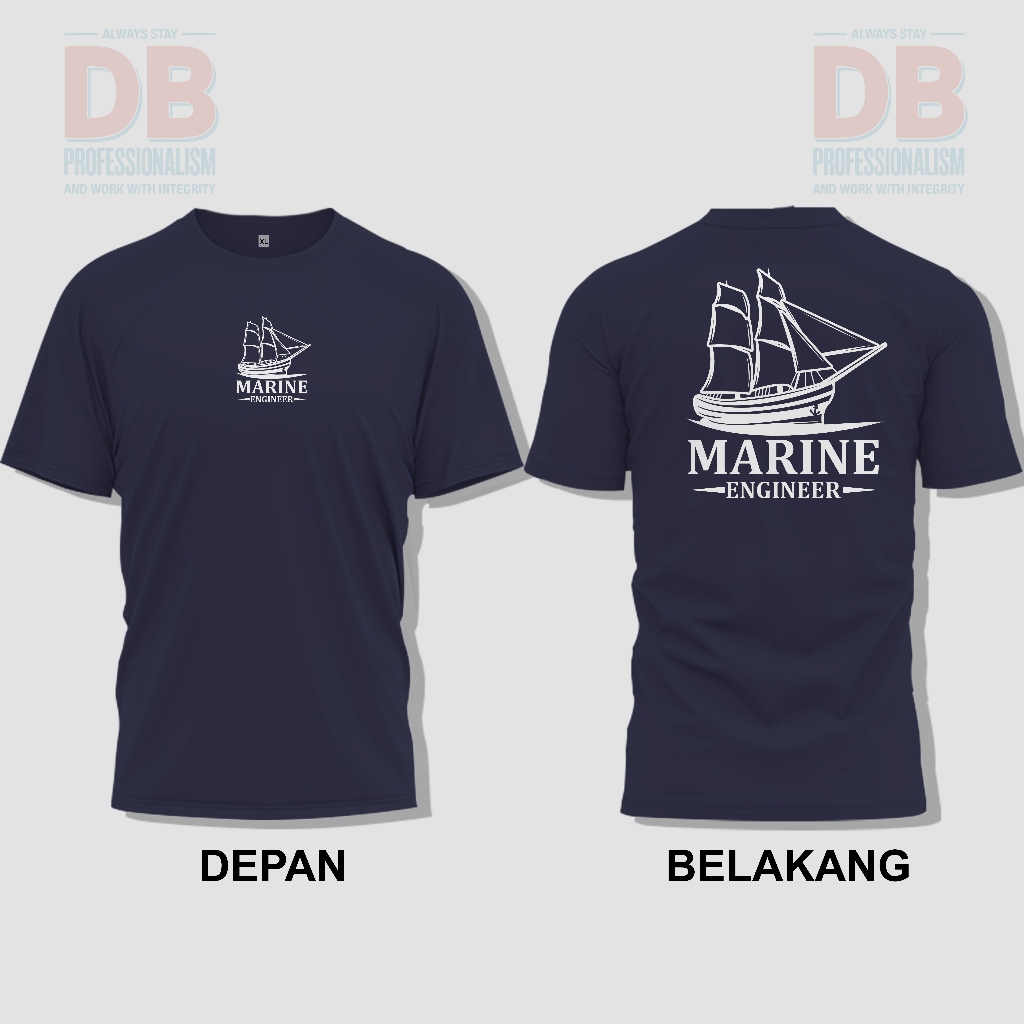 Kaos Teknik Kapal - Marine Engineer | Marine Engineer Short T Shirt